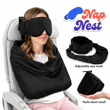 Head Support Sleep Mask with Arm Pouch