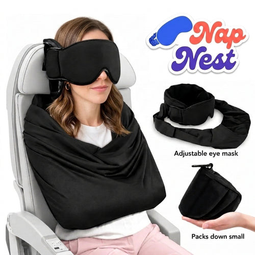 Head Support Sleep Mask with Arm Pouch